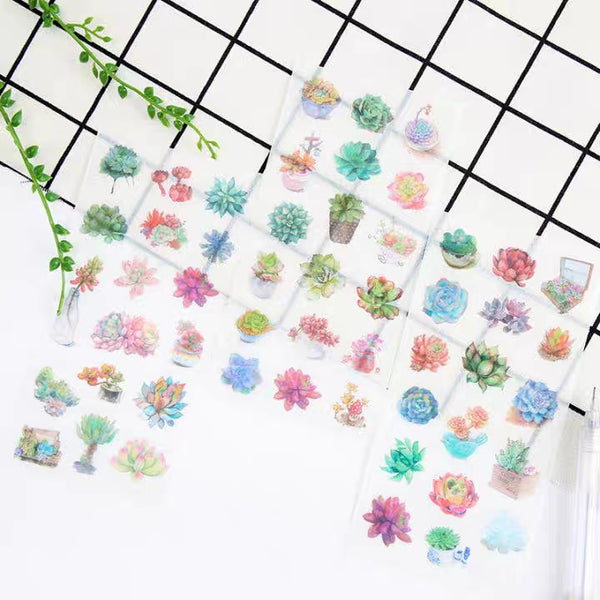  
6 pcs/lot Vintage Retro Plants Flowers Small Scrapbooking Stickers Aesthetic Paper Sticker Flakes Stationary Accessories