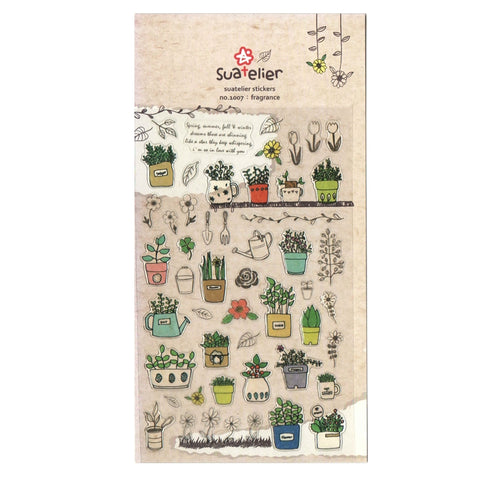 Cute Garden Paper Sticker Diy Decorative Sticker For Album Scrapbook Diary Day Planner & Organizer 1 Sheet